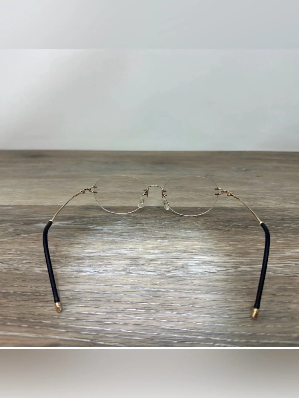 RARE Hoya Pinfeel Gold-Plated Titanium Eyeglass Frames Japan Flexible 16-135 Vtg